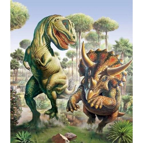 Diamond Embroidery Dinosaur Diamond Painting Cross Stitch, Water Diamond Full square&round Diamond Mosaic Kit