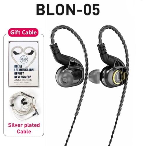 BLON BL-05 BL05 BL-03 BL03 10mm 2nd Generation Carbon Nanotube CNT Diaphragm In Ear Earphone HIFI DJ Sport Earbuds with 2pin