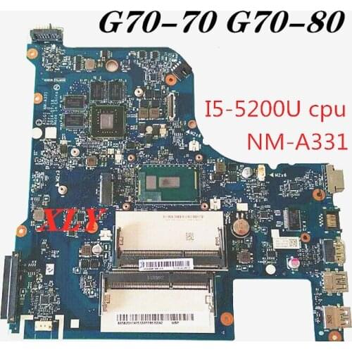 FOR Lenovo G70-70 B70-80 laptop motherboard I5-5200U CPU independent graphics card NM-A331 motherboard comprehensive test