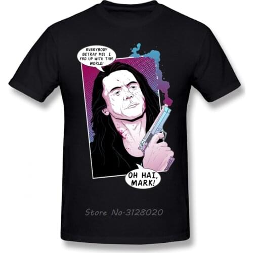 Classic Movie The Room Wiseau T-Shirt Fashion Men Cotton O-neck TShirt Hip Hop Tees Tops Streetwear Harajuku
