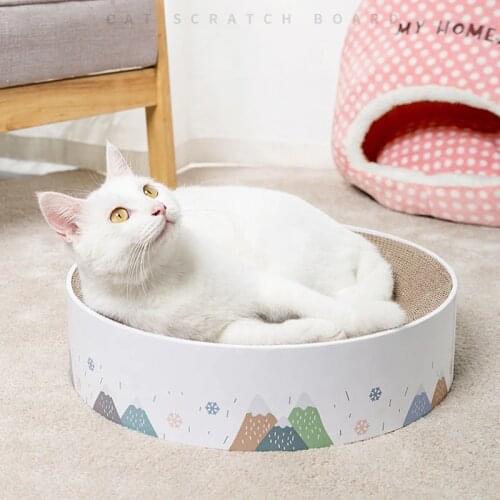 Cat Scratching Board Corrugated Scratcher Pad Kitten Scratch Toy Cat Couch Bed Lounge Sofa Grinding Nails Protecting Furniture