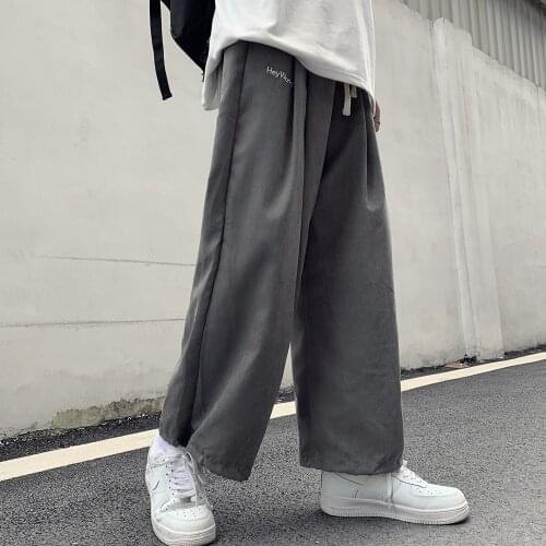 Men Women Capris Pants Wide Leg Clothing Streetwear Vintage Clothes Straight Pants Trousers Joggers Baggy Pants Hip Hop