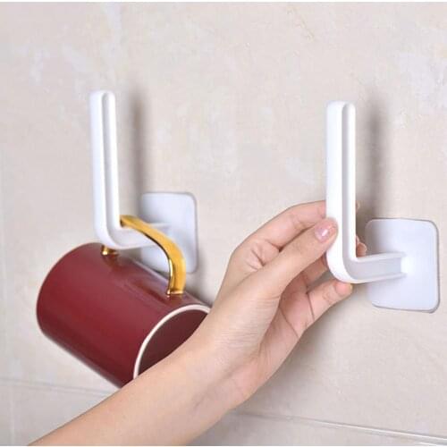 Multifunctional Punching Free L-shape Oil Absorbent Paper Storage Rack Hook Home Storage Organization Multi-Purpose Hooks