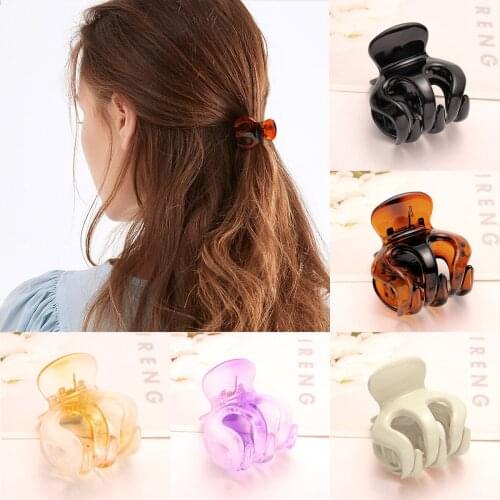 New Hollow Catch Clip Geometric Irregular Small Hair Claw Clips Women Temperament Hair Accessories Top Hairpin Ponytail Clips