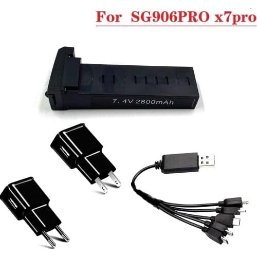 Original SG906 PRO / x7 Pro Drones Battery 7.4V 2800mAh Battery Charger Sets for SG906PRO RC Quadcopter Spare Parts