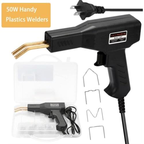50W Handy Plastics Welders Car Bumper Repairing Garage Tools Hot Staplers Machine Staple PVC Repairing Machine Welding Tool