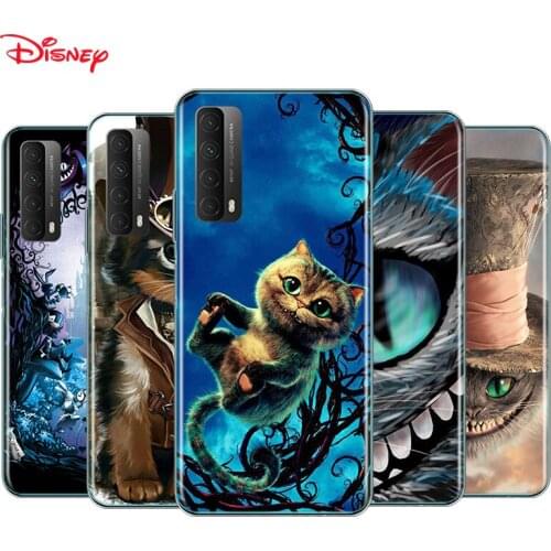 Silicone Cover Alice in Wonderland Cat For Huawei Y9S Y6S Y8S Y9A Y7A Y8P Y7P Y5P Y6P Y7 Y6 Y5 Pro Prime 2020 Phone Case