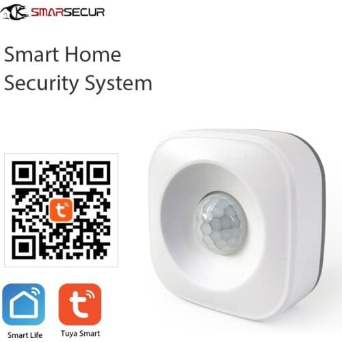 Infrared Motion Sensor Security System Auto-dial Android/IOS app control Work with Alexa and Google Home
