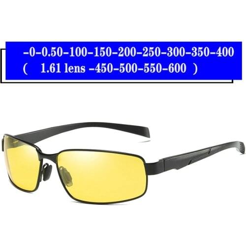 Prescription Myopia Polarized Sunglasses Men Women 0 to -600 Minus Degree Optical Double beam polarized Sun Glasses Male FML