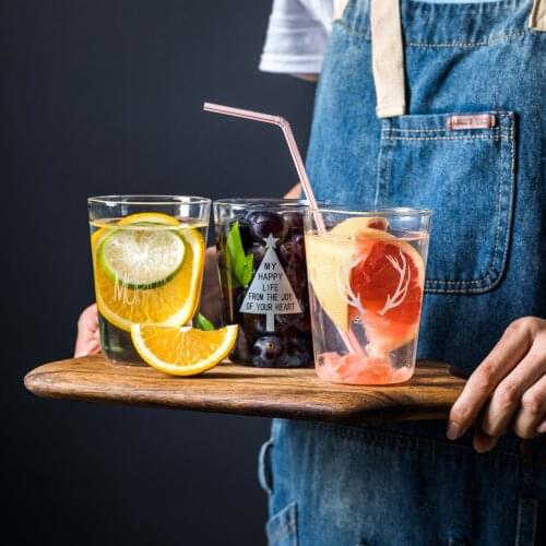 Milk Breakfast Cup High Temperature Household Glass Kitchen Juice Glass Glass Milk Cup Coffee Cup Wine Glasses