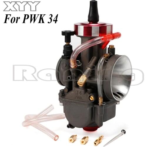 Motorcycle universal 34mm PWK Carburetor Carburador For MIKUNI 2T 4T engine scooter UTV ATV
