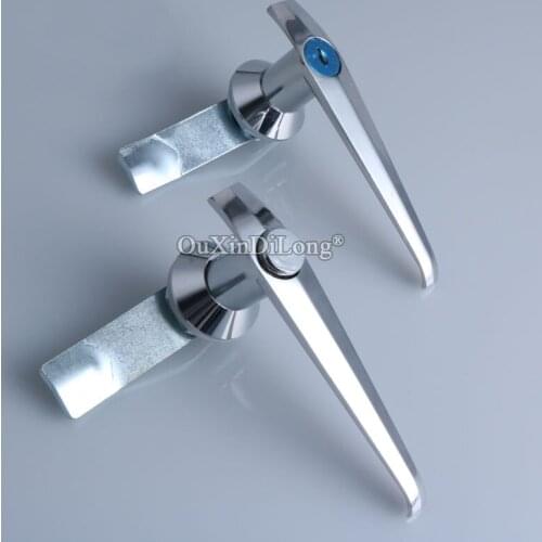10PCS Zinc Alloy Distribution Cabinet Handle Lock Metal Cabinet Door Long Handle Button Lock 2 Style for Choose JF1713