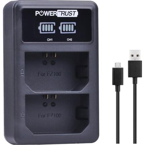 NP-FZ100 NP FZ100 FZ100 LED Dual USB Battery Charger for Sony NP-FZ100 BC-QZ1 Alpha 9 A9 Alpha 9R A9R Alpha 9S Camera Batteries