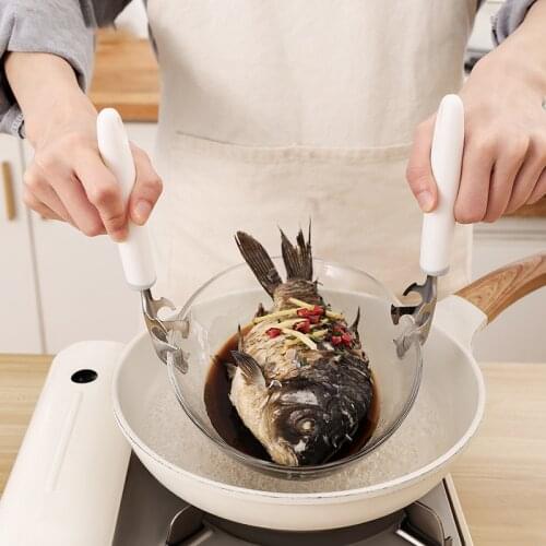 Tray Clamp Multi-Function Anti-Scald Bowl Lifter Dish Clamp Stainless Steel Bowl Clamp Anti-rust M56