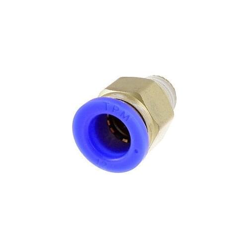 1/4" PT Male Thread to 12mm Tube Push in Connect Straight Quick Fittings