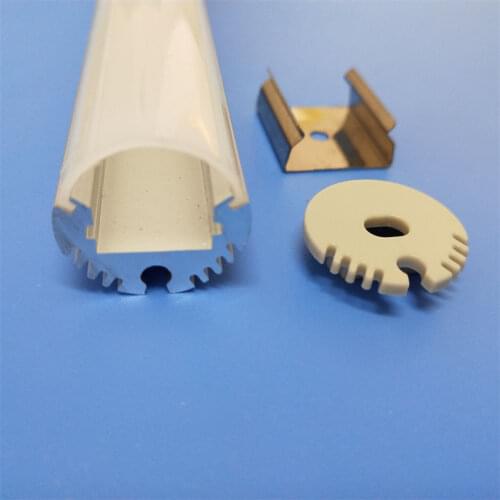 Free Shipping 2m/pcs 66m/lot LED light Suspended aluminum profile with Clear & Milky Cover and end caps ,clips