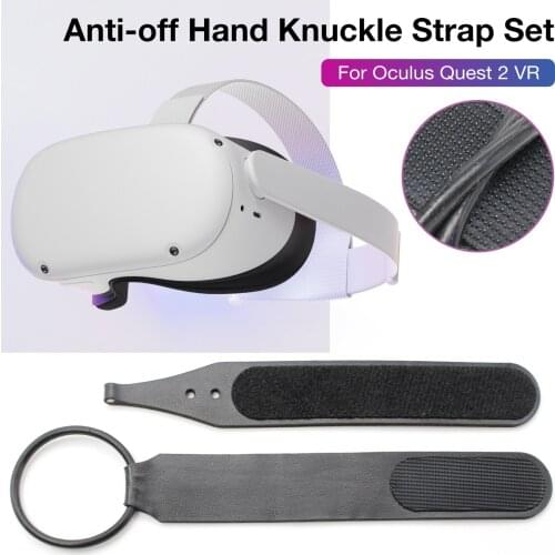 1 Pair Protective Cover Anti-off Hand Knuckle Strap Set For Oculus Quest 2 VR Touch Headset Controller Protective Case Drop Ship