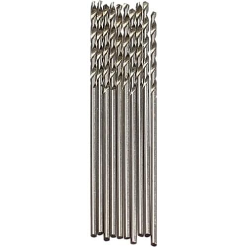 10 Pcs/Set 0.8mm Micro HSS Twist Drilling Auger Bit for Electrical Drills STTA889