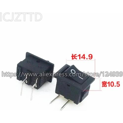10pcs on-off switch 6A 250V 3Pins DIP KA-05 2 Positions Rocker Switch 7KA-0005 7KA-05 Copper pins boat rocker switch