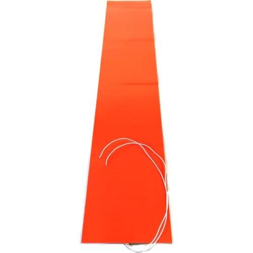 230V 3400W 380*2140*1.5mm silicone band heater for machine 1000mm lead wire