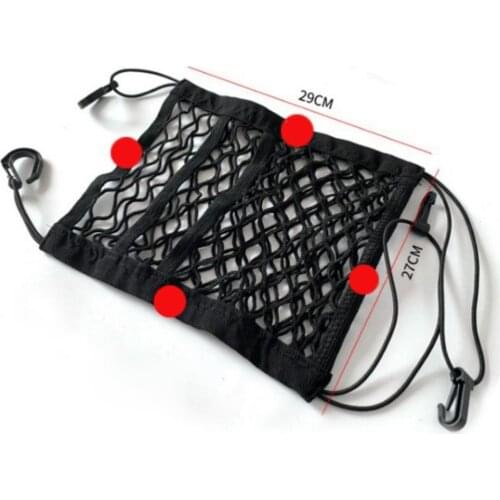 3-Layer Universal Car Mesh Organizer, Car Dog Barrier, Auto Seat Net Organizer