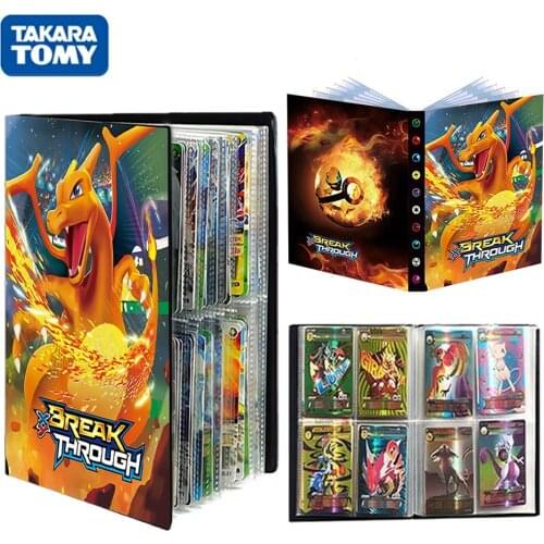 4 Pocket 240Pcs Pokemon Album Card Holder Toy Display Livre Pokémon Charizard Playing Game Collection Map Binder Folder kid Gift