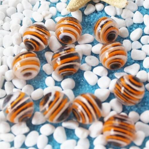 Free shipping 20pcs/lot white black orange red stripe 16mm glass ball marbles wave of color marble toys for children