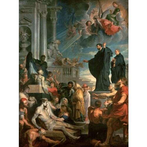 Free shipping classical religious figures priest church canvas prints oil painting on canvas home wall art decoration picture