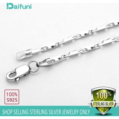 New 2020 Woman Fine S925 Sterling Silver 1.8mm Necklace Chains With Lobster Clasps For Man and Woman Gift Ltaly Fashion Jewelry