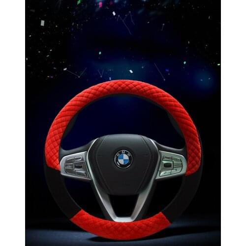 38CM Steering Wheel Covers Universal Soft Warm short Plush Car Steering Wheel Cover Car-styling car accessories auto product