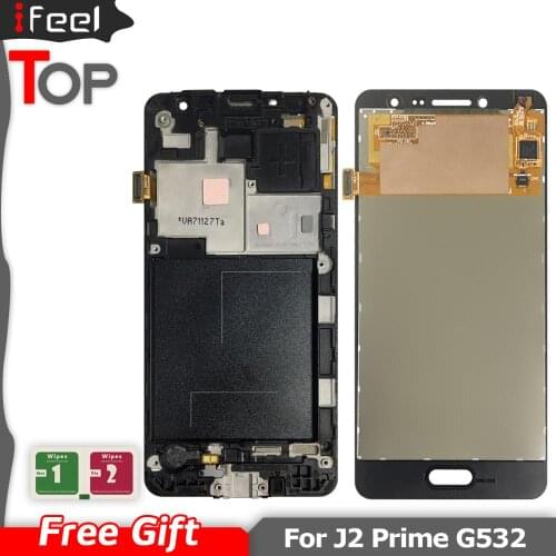 For Samsung J2 Prime G532 SM-G532 SM-G532F LCD Display Touch Screen with Frame Digitizer Assembly Adjustable Brightness