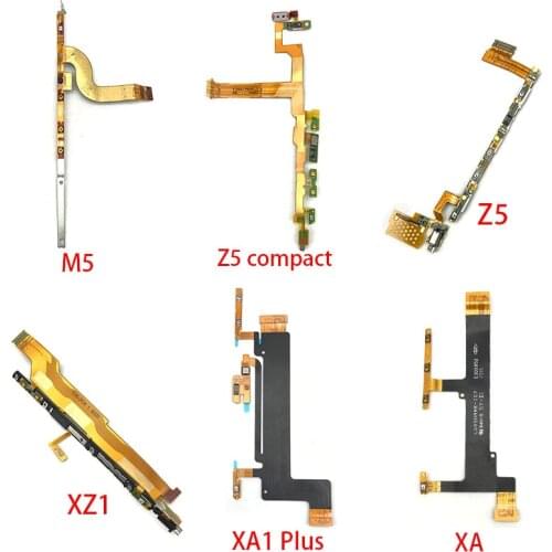 New Power On/Off Key & Volume Side Button Flex Cable For Sony Xperia XA XA1 Plus XA2 Ultra XZ1 Z5 Compact M5 Repair Parts