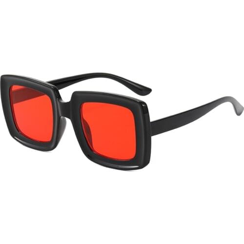 Small Square Men Sunglasses Women Summer Decorative Eyewear for Adult Fishing Thick Frame Brand Designer Glasses Mirror Uv400