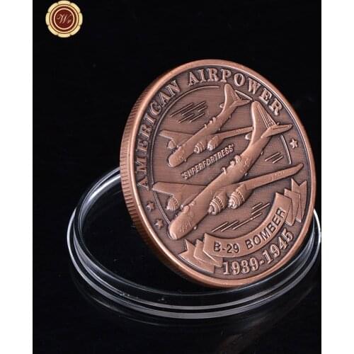 Copper Coin U.S. Army Air Force B-17 Bomber Us Custom Coin Airpower Souvenir Brass Coin Souvenir Coin for Gift US