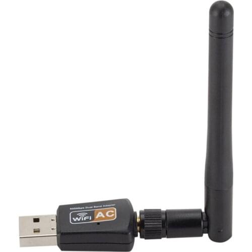 Mini 5Ghz 2.4Ghz 600Mbps USB WiFi Adapter RTL8811AU for Desktop/Laptop/PC Wireless Dual Band 802.11ac