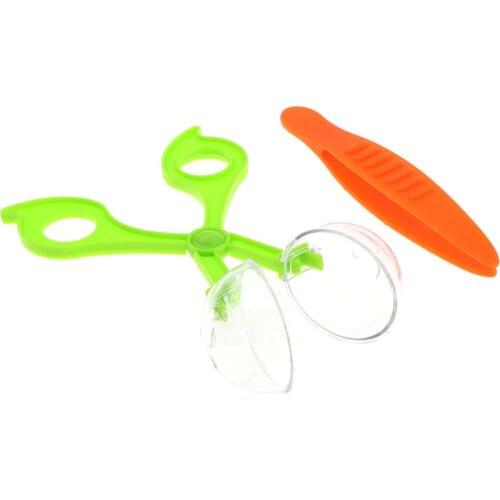 Plastic Scissor Clamp & Tweezers Outdoor Exploration Toy for Kids Toddlers