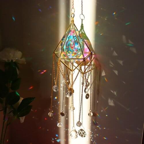 Sun Catchers with Crystal Pendant Light Catcher Rainbow Maker Hanging Rainbow Chaser Home Garden Decoration