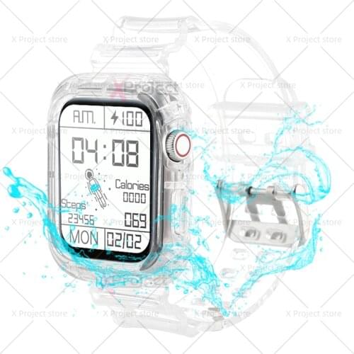 Transparent strap for Apple watch band 44mm 40mm iwatch band 42mm 38mm smartwatch belt bracelet correa apple watch 6 se 5 4 3 2