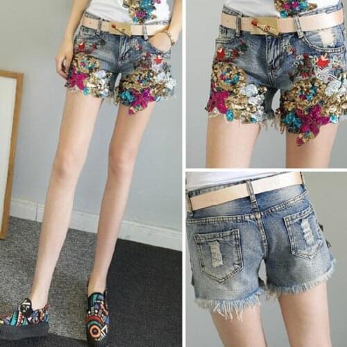 Skyenunim Women's Jeans With Embroidery