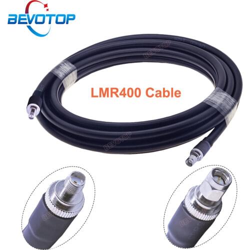 SMA Male to SMA Female LMR400 Pigtail 50 Ohm Low Loss RF Adapter Cable WIFI Antenna Extension Cable Signal Booster Jumper