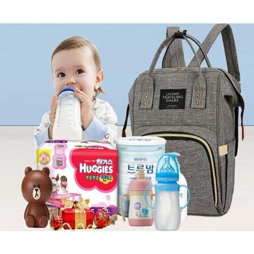 Mummy Pregnant Woman Baby Diaper Bag Stroller Bag Large Capacity Diaper Travel Backpack Nursing Bag Baby Care Women Tote Bag