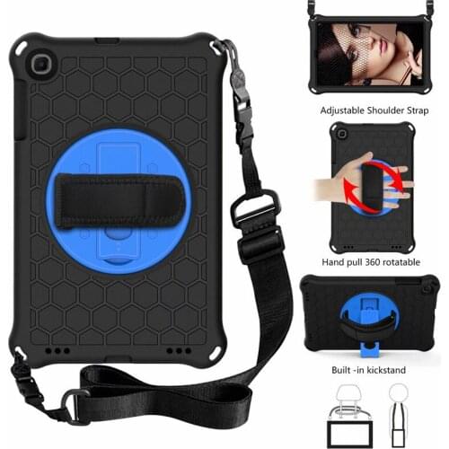 Heavy Duty Case For Samsung Tab A T290 T510 T500 T720 T860 P610 Smart Kickstand Cover + Strap