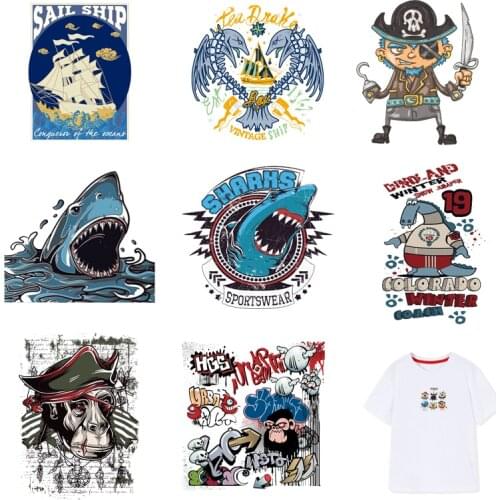 Iron-on Transfers for Clothing Patches Clorhing Stickers Stripe Rock Diy Letters Patch Vinyle Adhesive Flex Fusible Transfer I