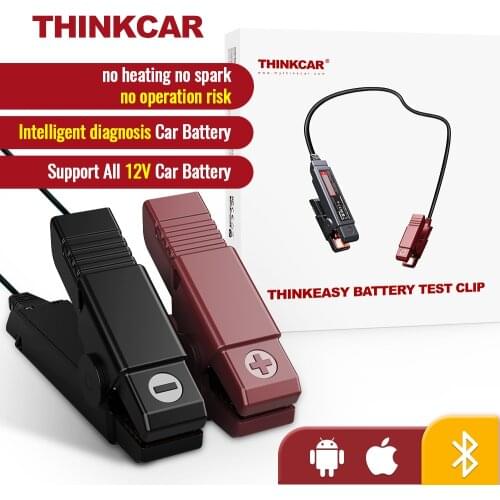 THINKCAR Thinkeasy Car Battery Tester Battery Health Test Charger Analyzer 11-16V Voltage Battery Test Diagnostic Tool fast ship