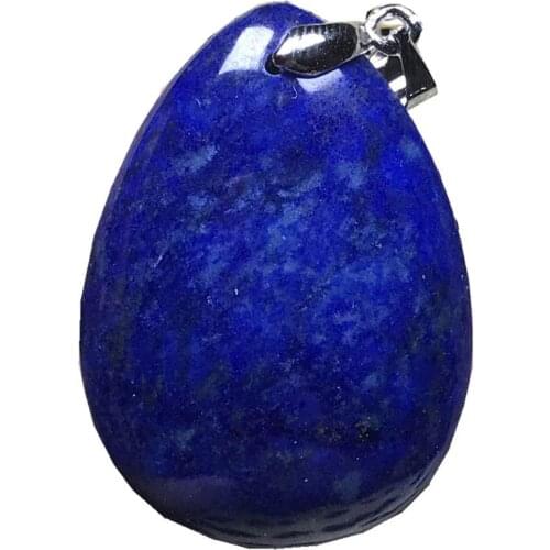 Top Natural Royal Blue Lapis Lazuli Pendant For Women Men Gift Water Drop Stone 35x25x6mm Beads Healing Gemstone Jewelry AAAAA