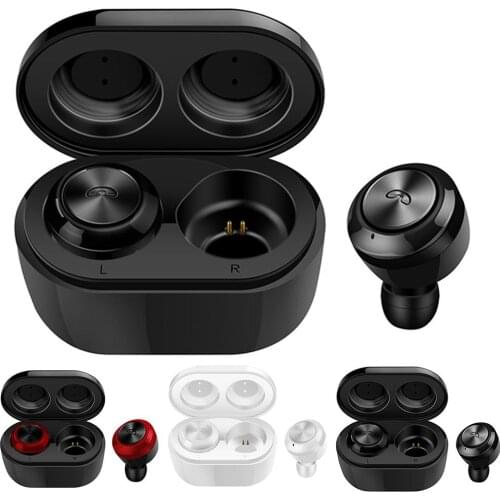 TWS A6 Bluetooth 5.0 Wireless Headset Earphone HD 4D Stereo In-Ear Mini Earbuds Waterproof Sports Headset Bluetooth Earphones