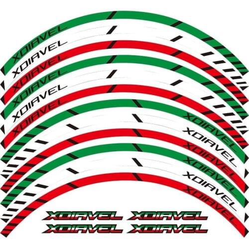 High quality Motorcycle Wheel Sticker Decal Reflective Rim Bike Suitable For DUCATI XDIAVEL X DIAVEL