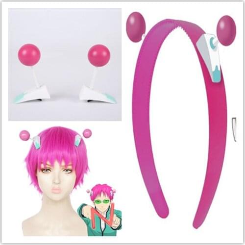 Cartoon Characters Anime Wig Hairpin Cartoon The Disastrous Life of Saiki Kusuo Cosplay headband Saiki Kusuo Party Prop