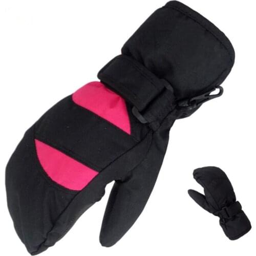 Winter warmest baby girl boy Mittens children gloves girl ski outdoor gloves for kids 3-16T,boy windproof waterproof mittens