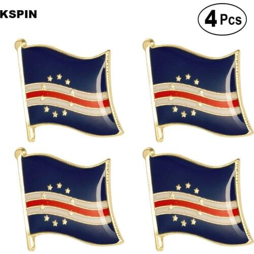 Cape Verde Flag Pin Lapel Pin Badge Brooch Icons 4pcs